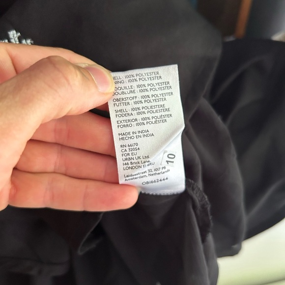 Urban Outfitters Black Floral Mini Dress Medium - Picture 9 of 16